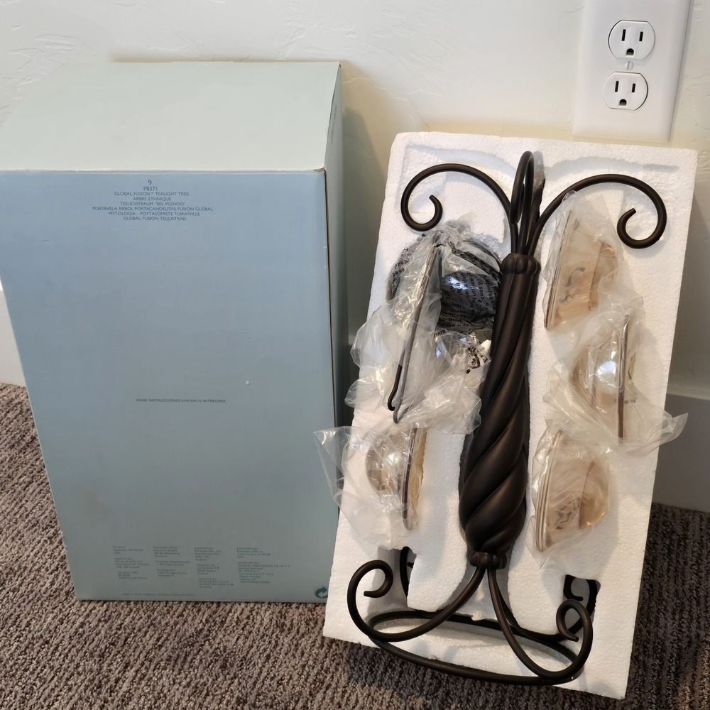 Partylite Global Fusion Hanging Tealight Tree Candle Holder P8371 Retired